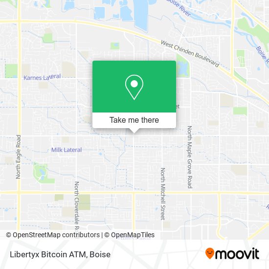 Mapa de Libertyx Bitcoin ATM