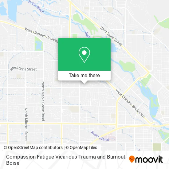 Compassion Fatigue Vicarious Trauma and Burnout map