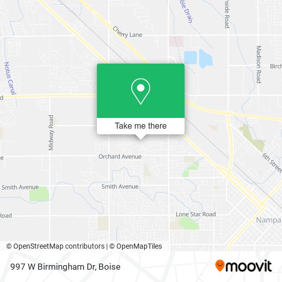 Mapa de 997 W Birmingham Dr