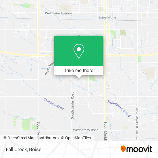 Fall Creek map