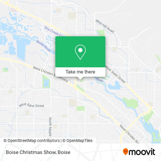 Mapa de Boise Christmas Show