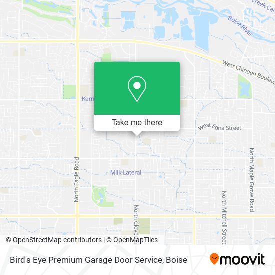Mapa de Bird's Eye Premium Garage Door Service