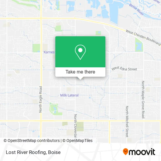 Lost River Roofing map