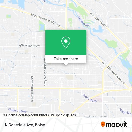 Mapa de N Rosedale Ave