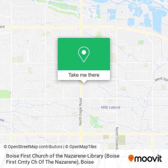 Boise First Church of the Nazarene-Library (Boise First Cmty Ch Of The Nazarene) map