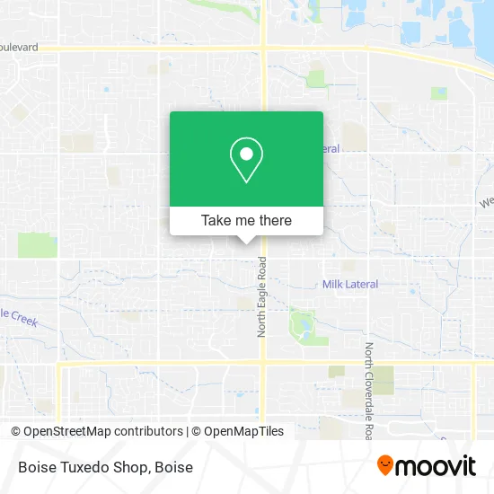 Boise Tuxedo Shop map