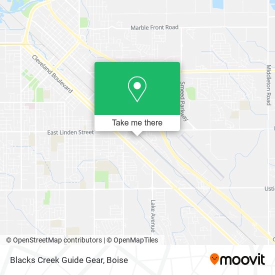 Blacks Creek Guide Gear map
