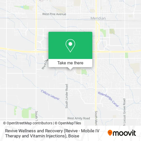 Revive Wellness and Recovery (Revive - Mobile IV Therapy and Vitamin Injections) map