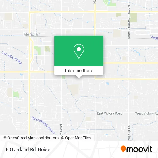 Mapa de E Overland Rd