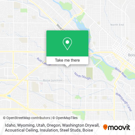 Idaho, Wyoming, Utah, Oregon, Washington Drywall, Acoustical Ceiling, Insulation, Steel Studs map