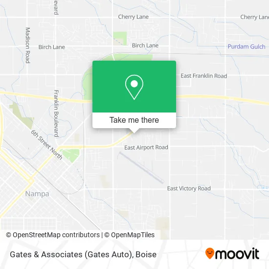 Gates & Associates (Gates Auto) map