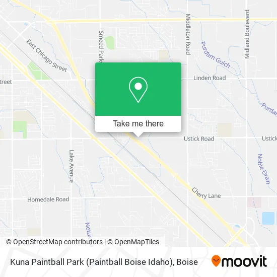 Mapa de Kuna Paintball Park (Paintball Boise Idaho)