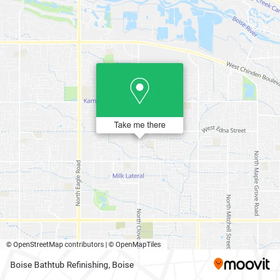 Boise Bathtub Refinishing map