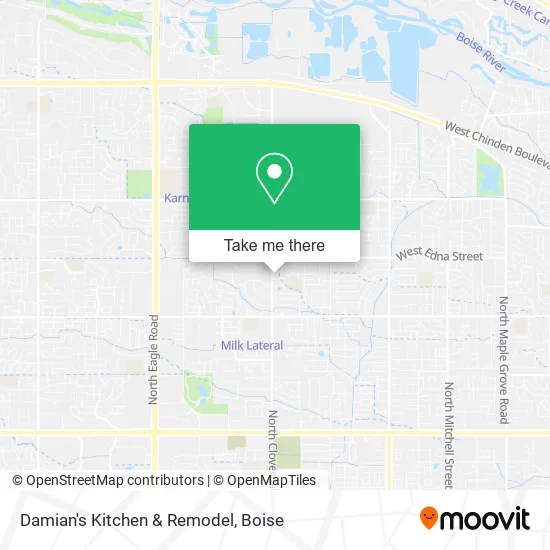 Damian's Kitchen & Remodel map