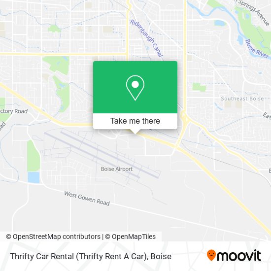 Thrifty Car Rental (Thrifty Rent A Car) map