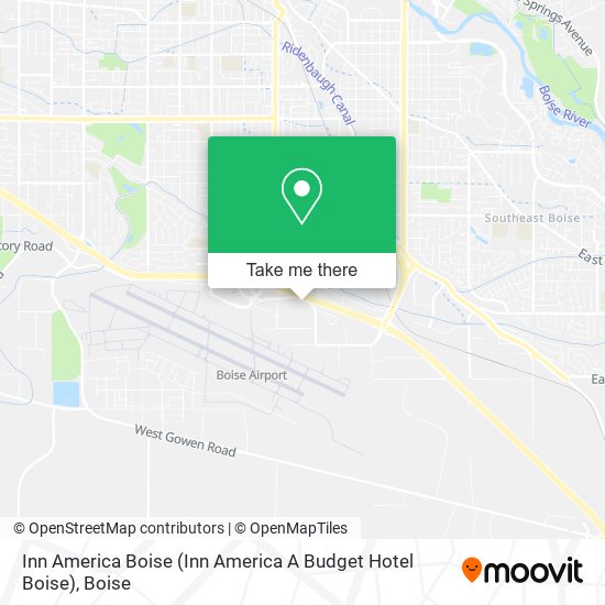 Mapa de Inn America Boise (Inn America A Budget Hotel Boise)