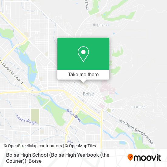Mapa de Boise High School (Boise High Yearbook (the Courier))
