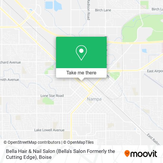 Bella Hair & Nail Salon (Bella's Salon Formerly the Cutting Edge) map