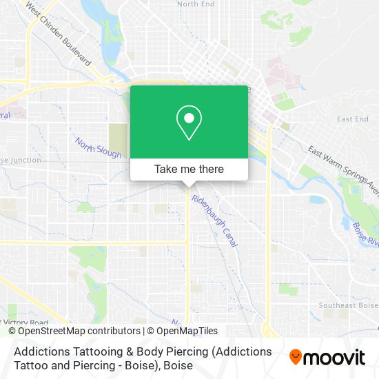 Addictions Tattooing & Body Piercing (Addictions Tattoo and Piercing - Boise) map