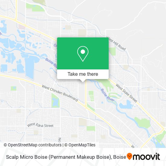 Scalp Micro Boise (Permanent Makeup Boise) map