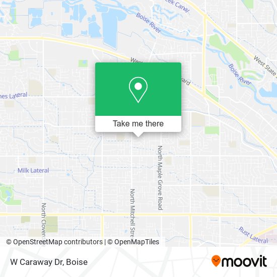 W Caraway Dr map