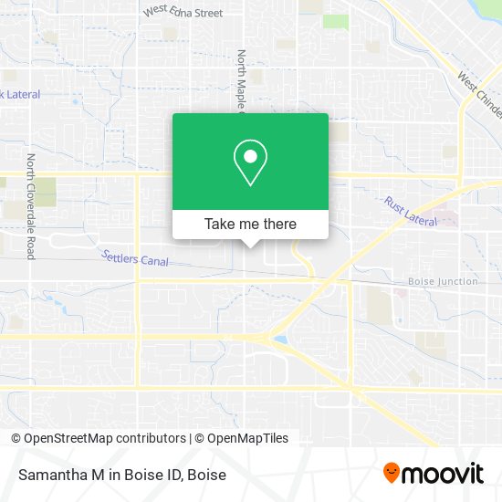 Mapa de Samantha M in Boise ID