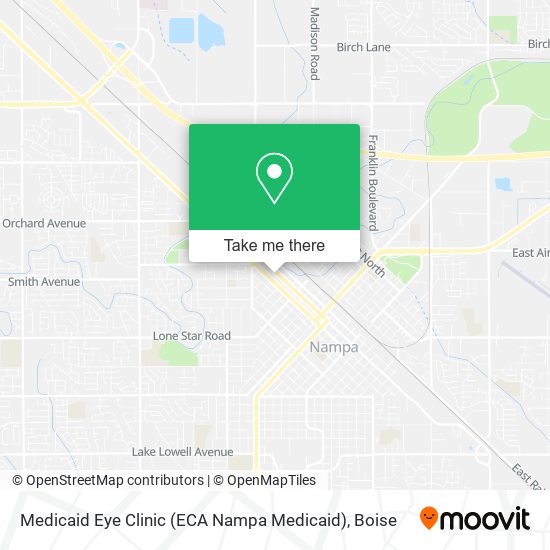 Medicaid Eye Clinic (ECA Nampa Medicaid) map