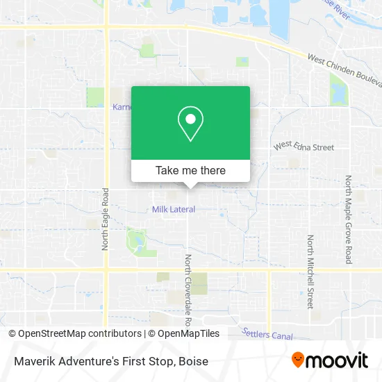 Mapa de Maverik Adventure's First Stop