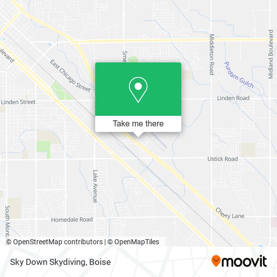 Sky Down Skydiving map