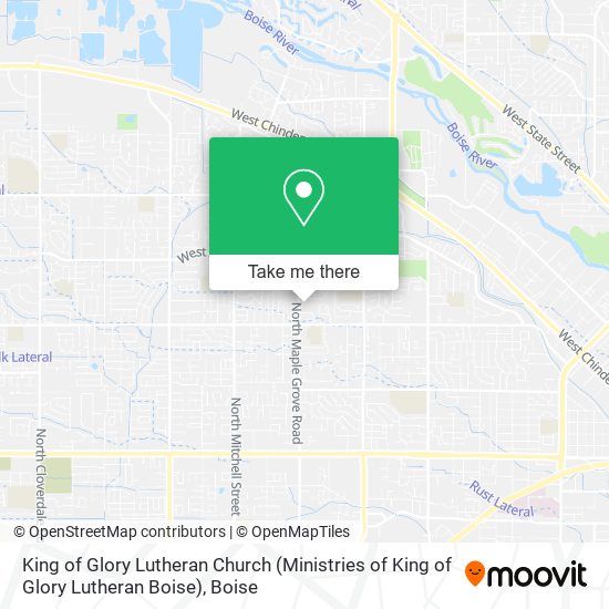 Mapa de King of Glory Lutheran Church (Ministries of King of Glory Lutheran Boise)