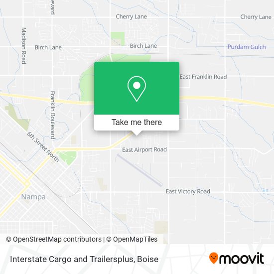 Interstate Cargo and Trailersplus map