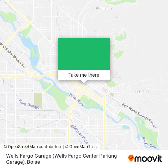 Mapa de Wells Fargo Garage (Wells Fargo Center Parking Garage)