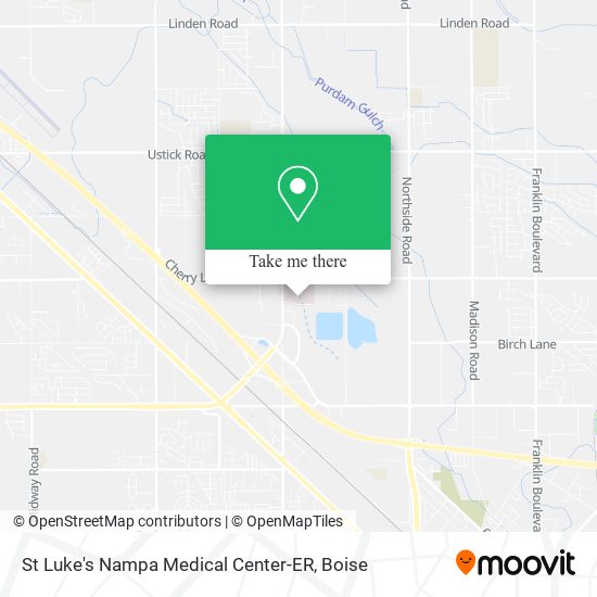 St Luke's Nampa Medical Center-ER map