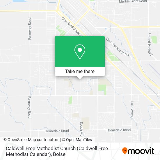 Caldwell Free Methodist Church map