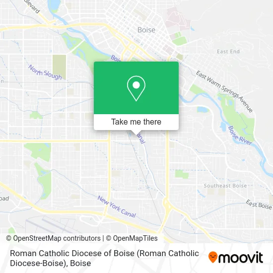 Roman Catholic Diocese of Boise map