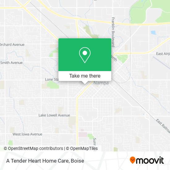 A Tender Heart Home Care map