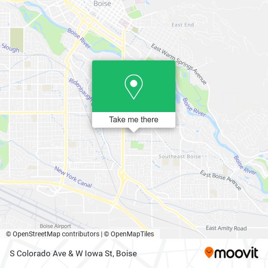 S Colorado Ave & W Iowa St map