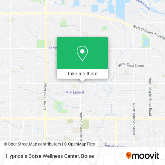 Mapa de Hypnosis Boise Wellness Center