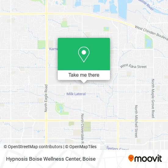 Hypnosis Boise Wellness Center map