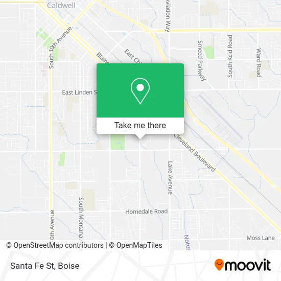 Santa Fe St map