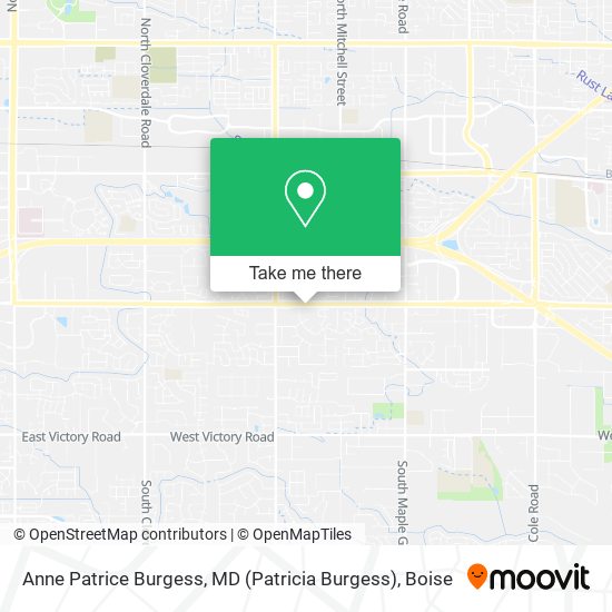 Anne Patrice Burgess, MD (Patricia Burgess) map