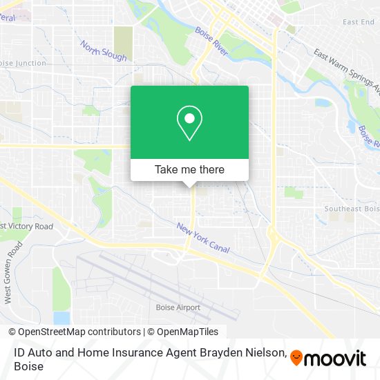 Mapa de ID Auto and Home Insurance Agent Brayden Nielson