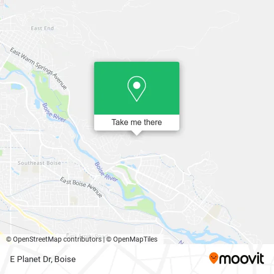 E Planet Dr map