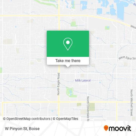 W Pinyon St map