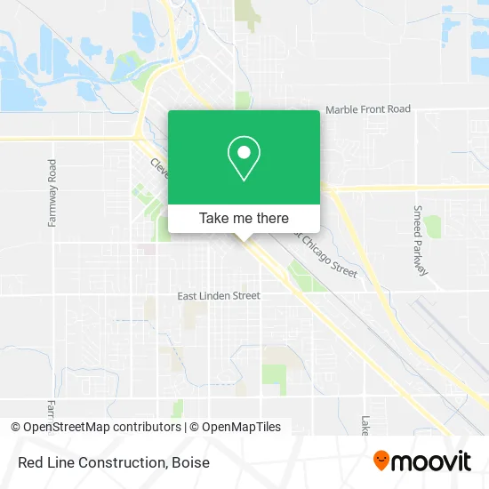 Mapa de Red Line Construction