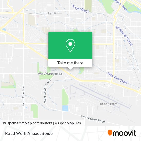 Mapa de Road Work Ahead