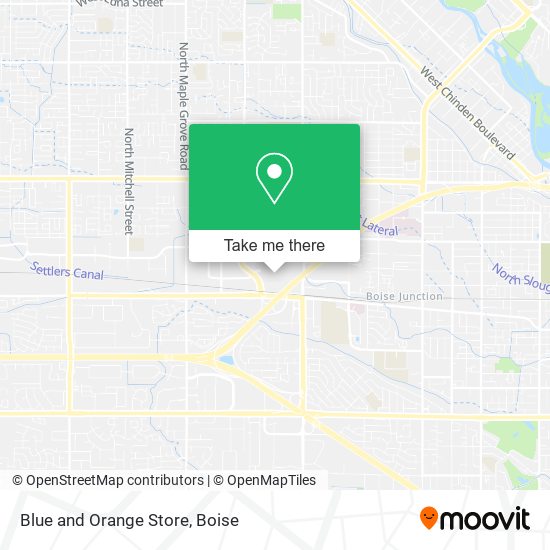 Blue and Orange Store map