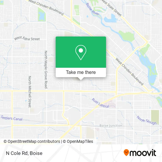 Mapa de N Cole Rd