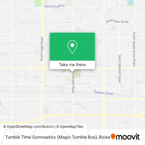 Mapa de Tumble Time Gymnastics (Magic Tumble Bus)