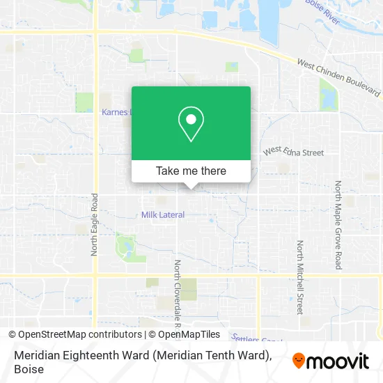 Meridian Eighteenth Ward (Meridian Tenth Ward) map